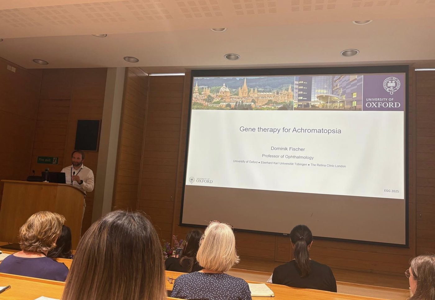 Professor Fischer lecturing